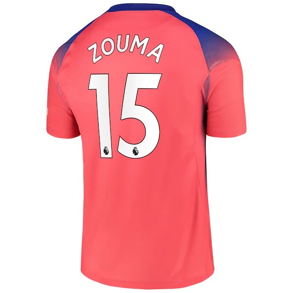 Camiseta Chelsea NO.15 Zouma Replica Tercera Ropa 2020/21 Naranja